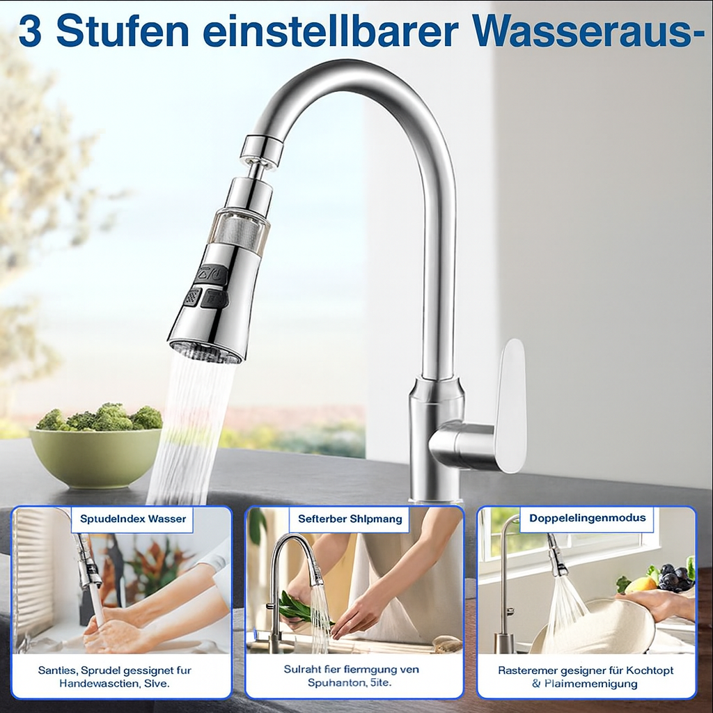 Smart Water Faucet Adapter for Enhanced Efficiency - Esilora