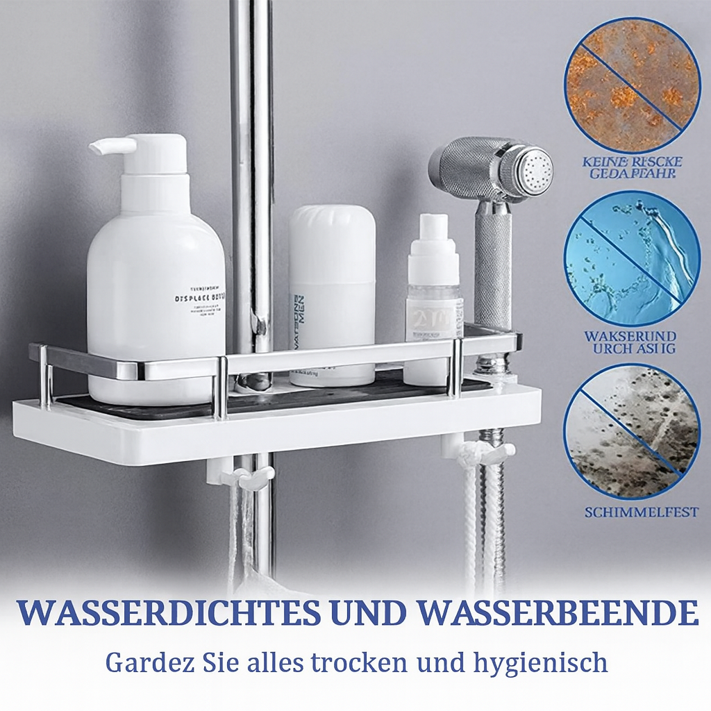 Shower Storage Rack – Organization & Convenience for Your Shower Rod - Esilora