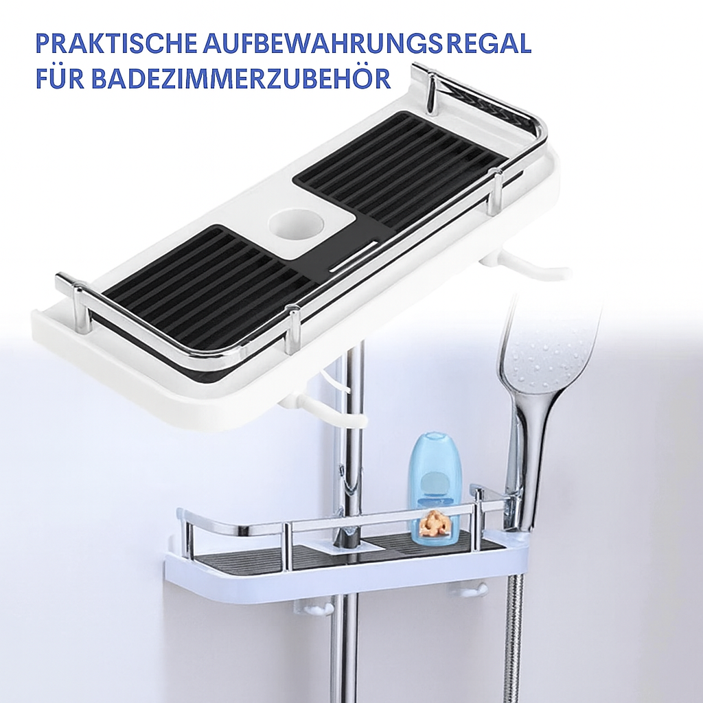 Shower Storage Rack – Organization & Convenience for Your Shower Rod - Esilora