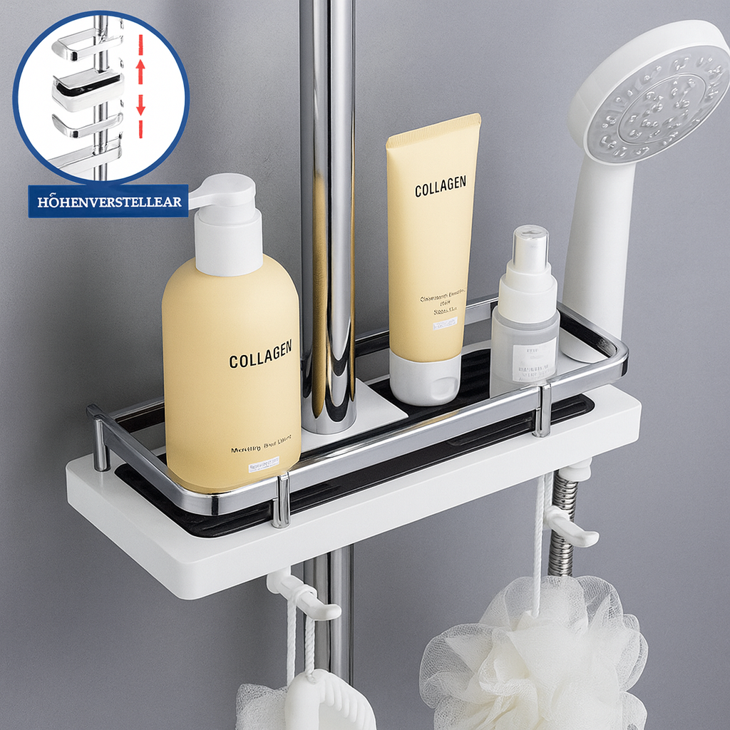 Shower Storage Rack – Organization & Convenience for Your Shower Rod - Esilora