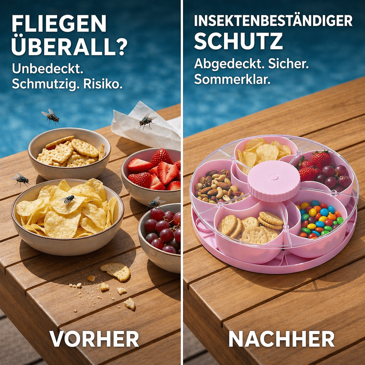 Snack Tray for Fresh Treats - Esilora