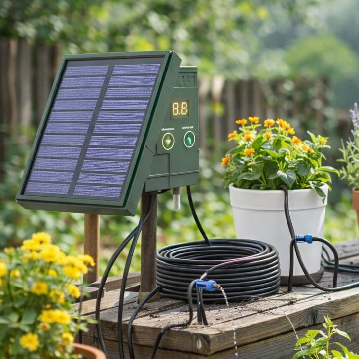 AquaPulse Smart Solar Powered Drip Irrigation System