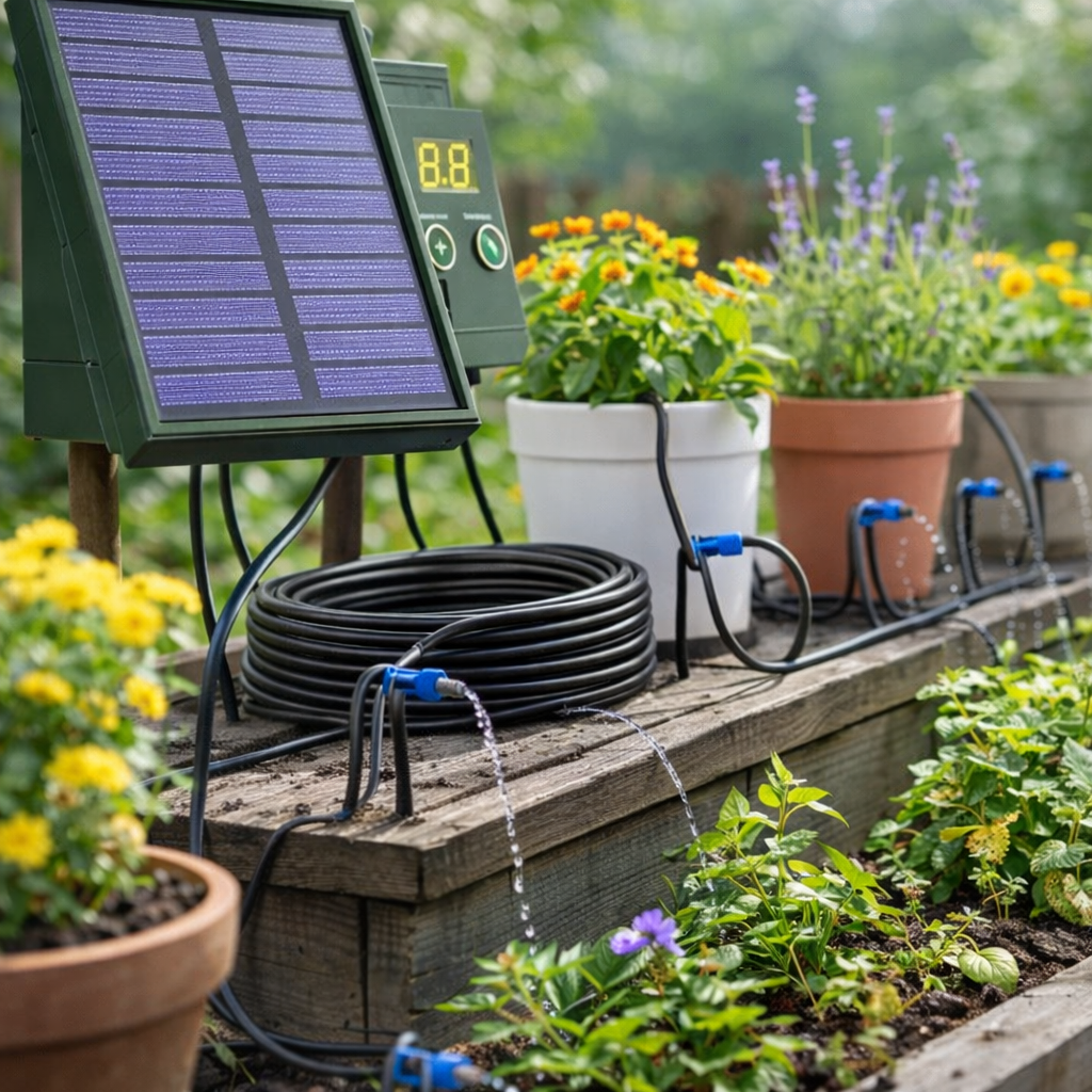 AquaPulse Smart Solar Powered Drip Irrigation System