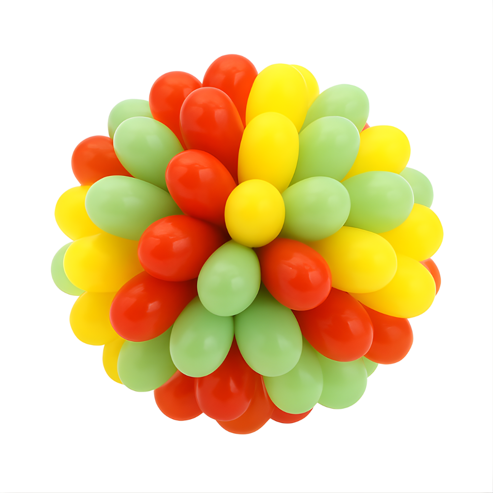 ChewBloom Textured Rubber Dog Ball — Interactive Chew Toy