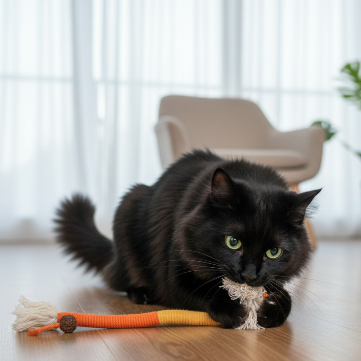 ChewTwist Natural Cat Chewing Rope Toy — Textured Fibers