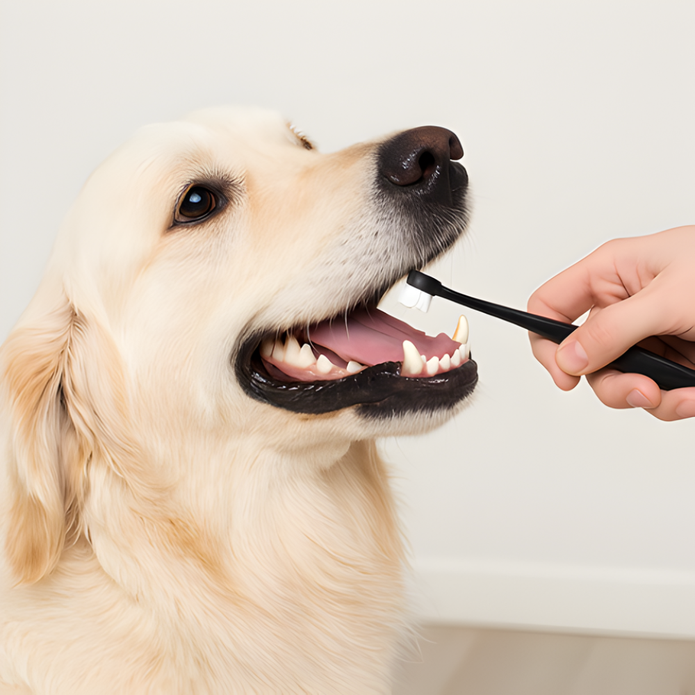Escova de dentes 360 para cães CleanCurve, conjunto de 3 - cerdas macias