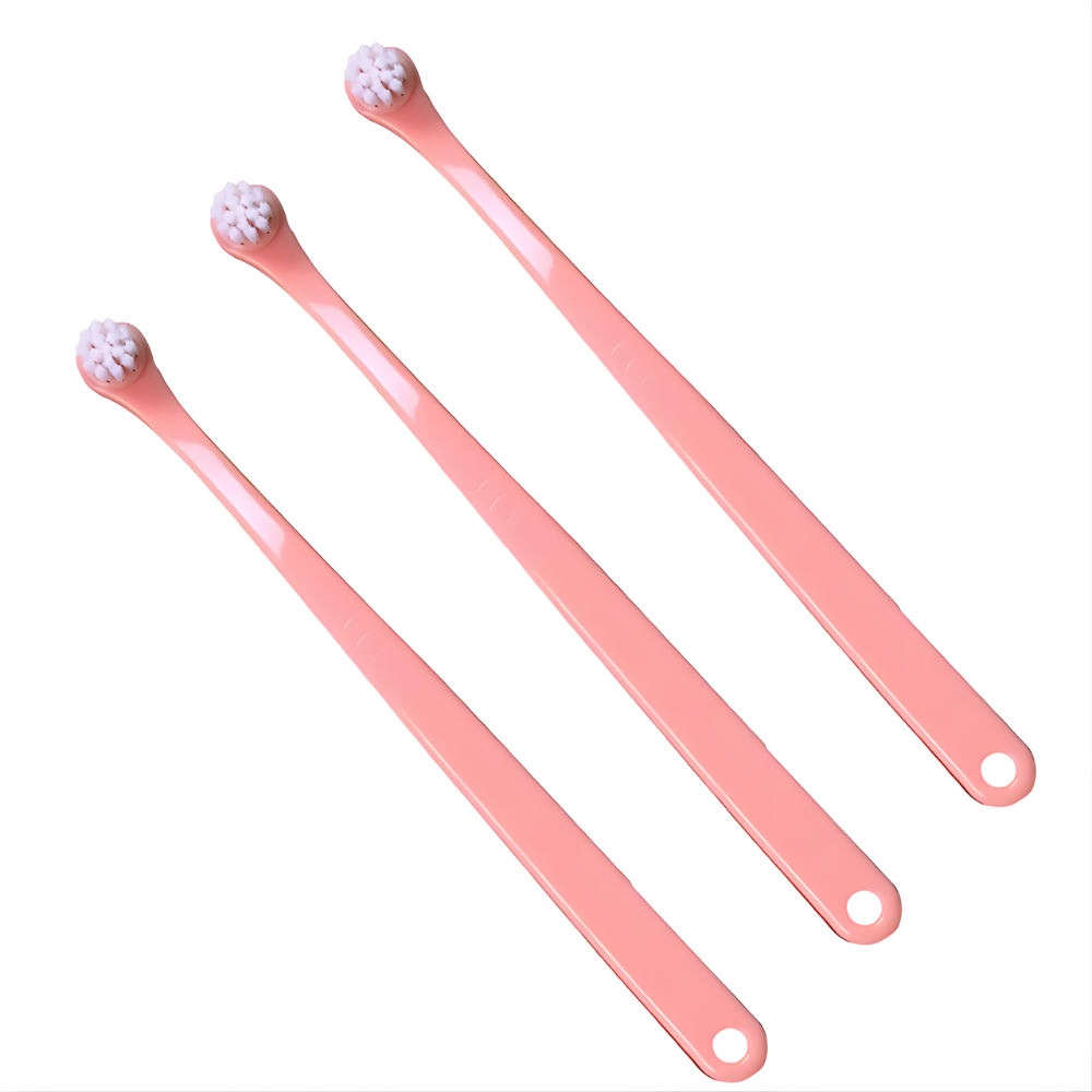 Escova de dentes 360 para cães CleanCurve, conjunto de 3 - cerdas macias