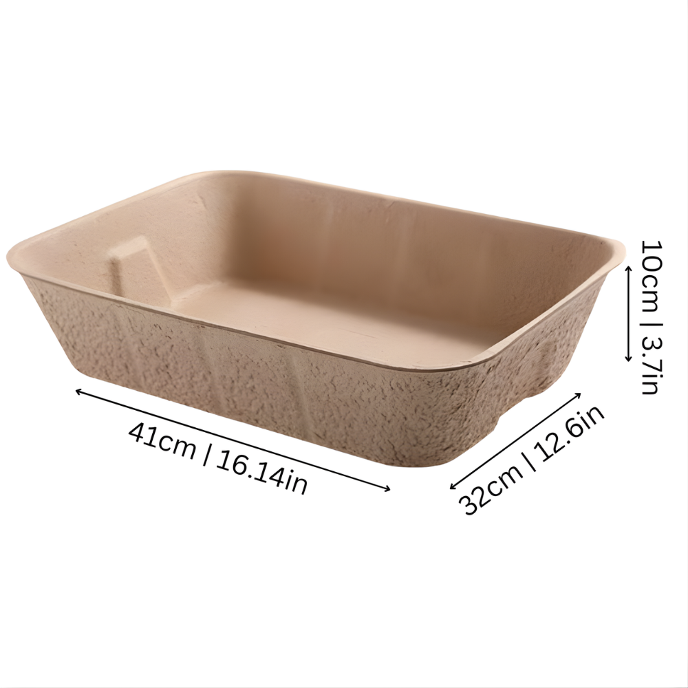 Bac à litière jetable pour chat CleanNest - plateau résistant aux fuites