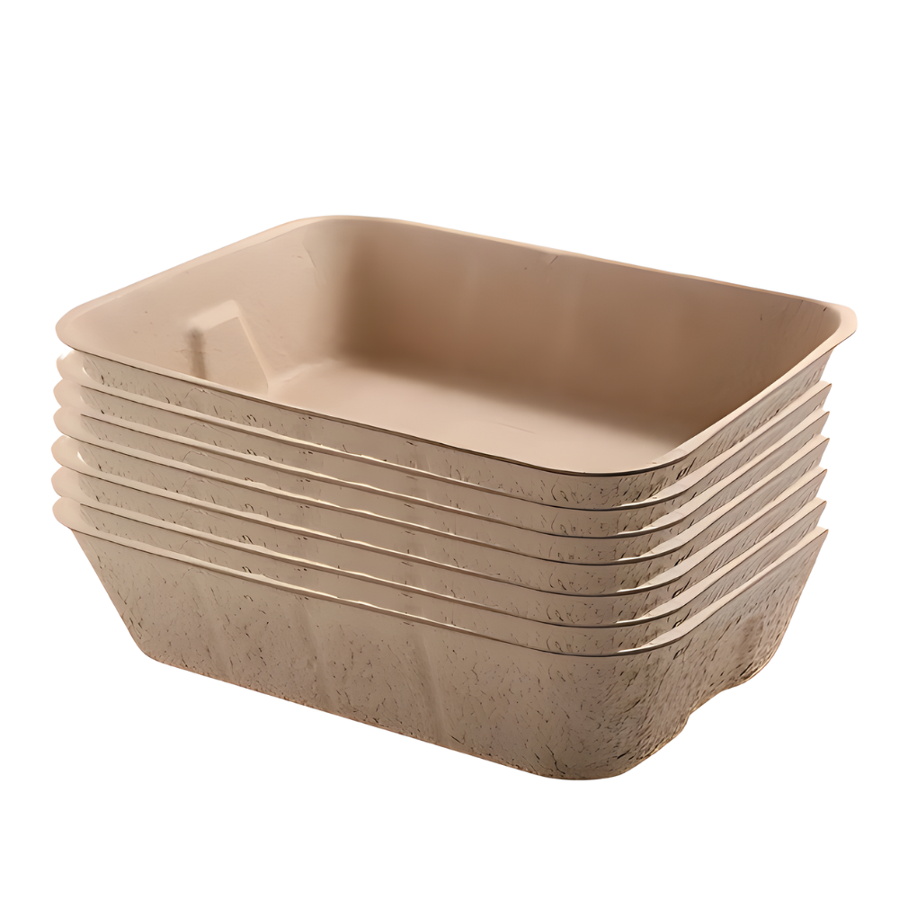 Bac à litière jetable pour chat CleanNest - plateau résistant aux fuites