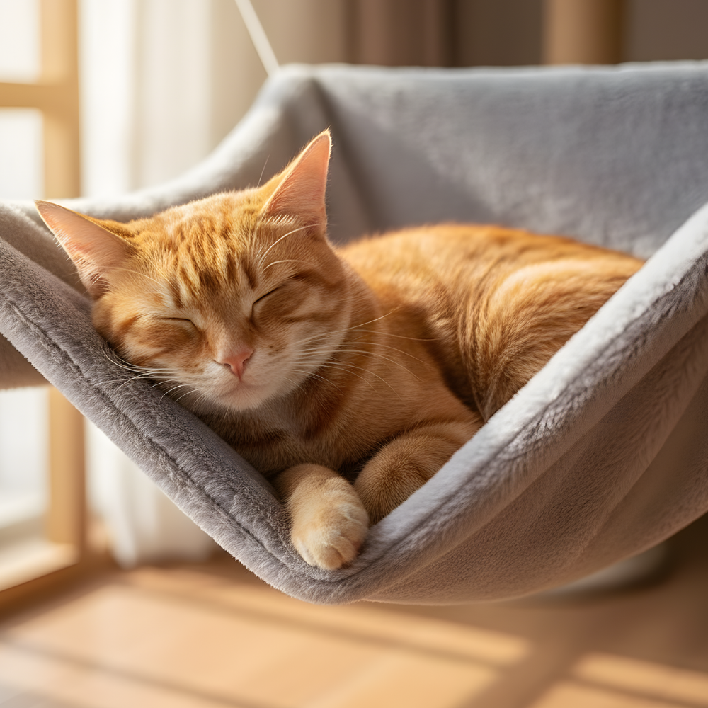 Cama hamaca elevada para gatos CloudPerch — Tumbona suspendida