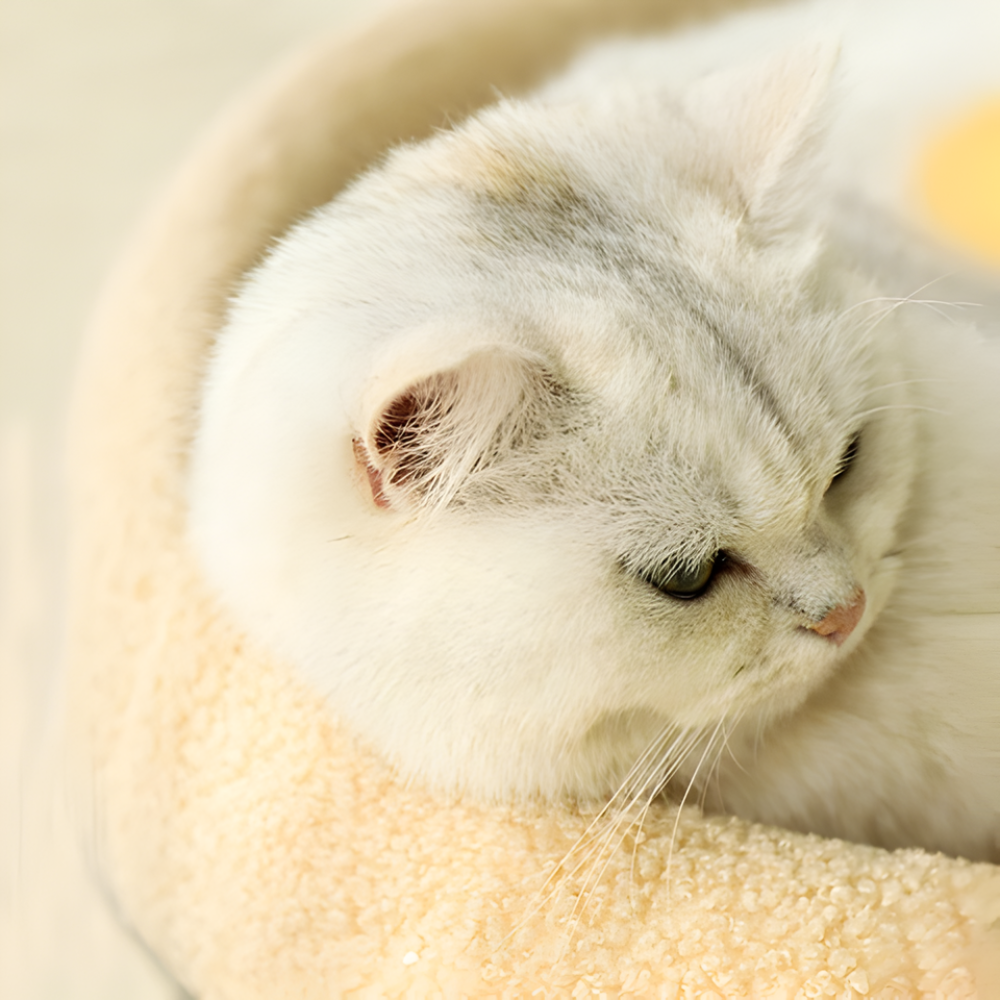 Arranhador curvo para gatos CozyCurve — Espreguiçadeira e cama de descanso