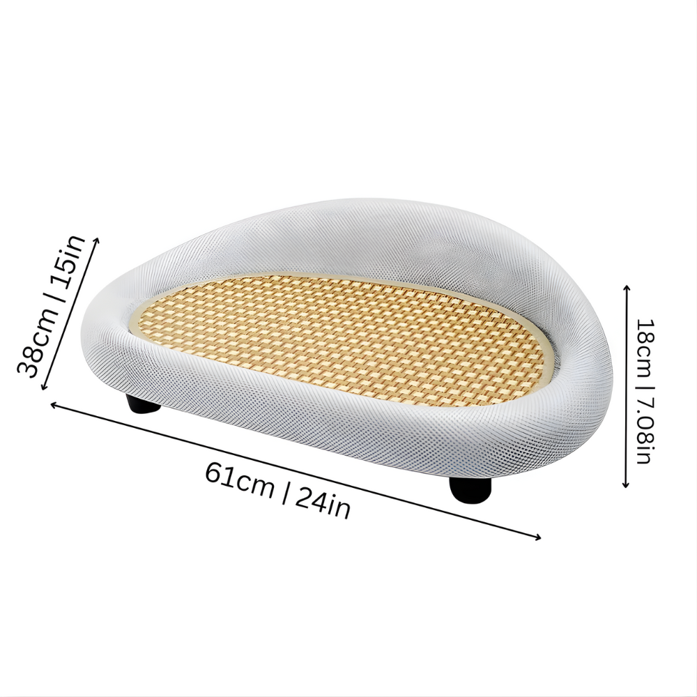 Arranhador curvo para gatos CozyCurve — Espreguiçadeira e cama de descanso