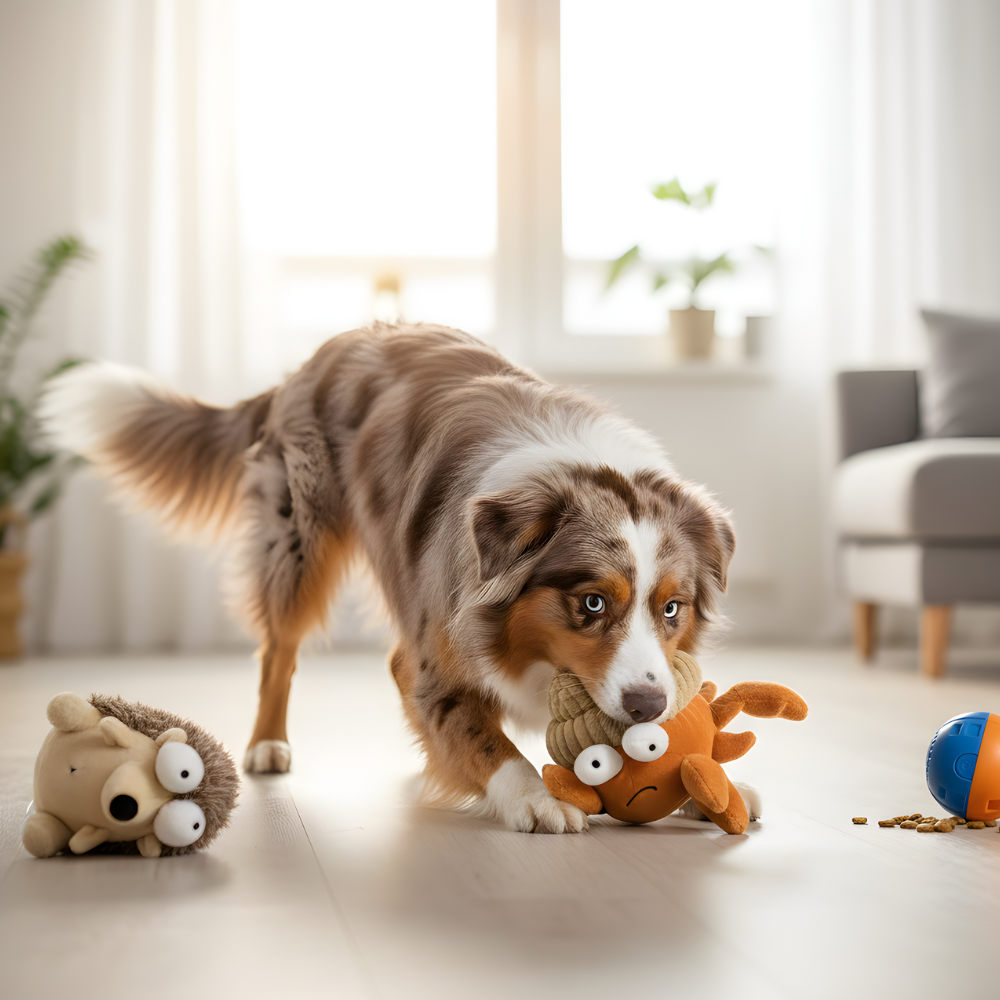 CritterPals Interactive Plush Dog Toy — Removable Covers