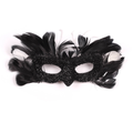 Rochie de costum pentru copii, în două tonuri, alb-negru — rochie elegantă cu volan delicat
