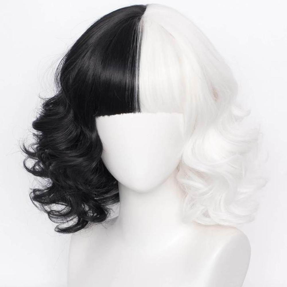 Rochie de costum pentru copii, în două tonuri, alb-negru — rochie elegantă cu volan delicat