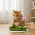 CurioCheese Interactive Hide-and-Seek Cheese Cat Puzzle Toy