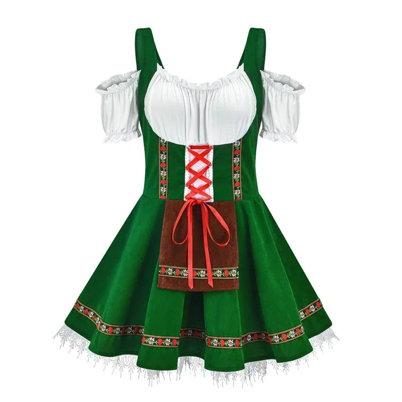 AlpenHerz minidirndl til kvinder – moderne stil, dekorative detaljer