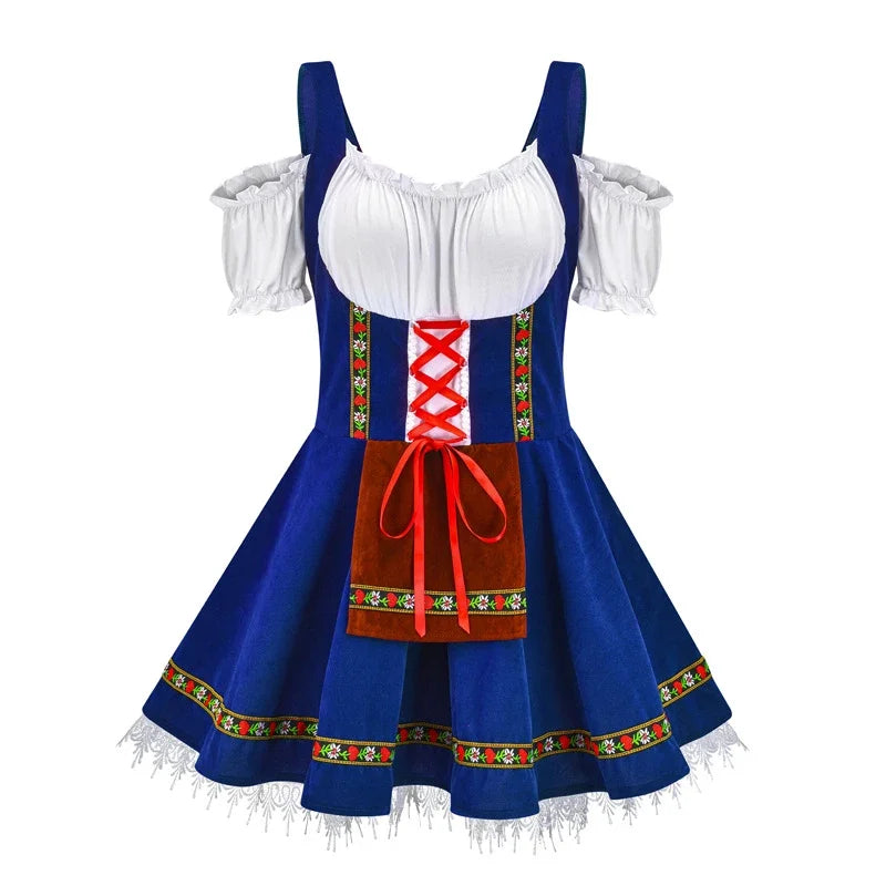 AlpenHerz minidirndl til kvinder – moderne stil, dekorative detaljer