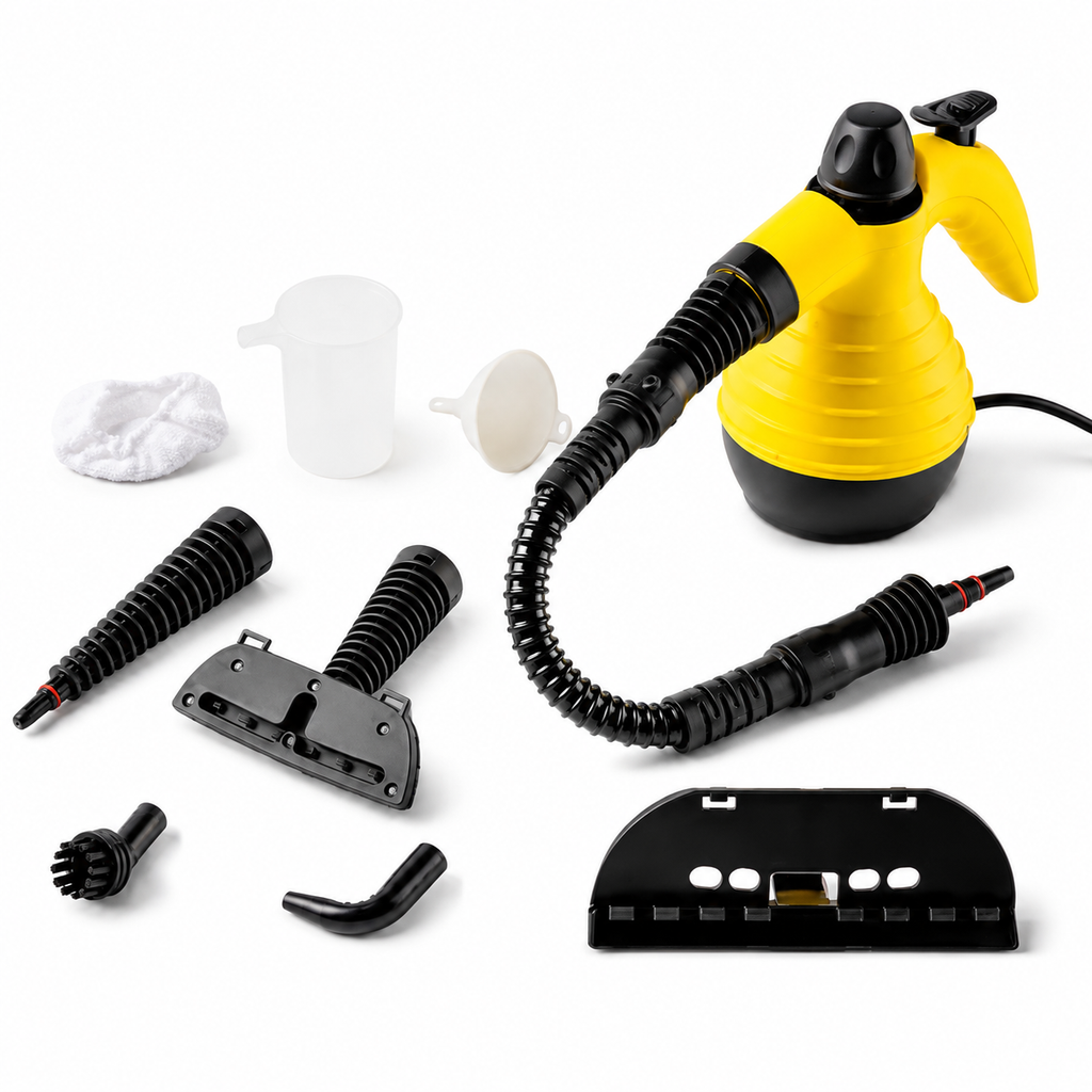 Steam Cleaner for Floors and Upholstery — Multiple Attachments