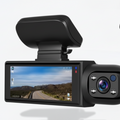 Cameră auto Full HD cu 3 canale - camere frontală, pentru habitaclu și pentru vedere din spate, vedere nocturnă