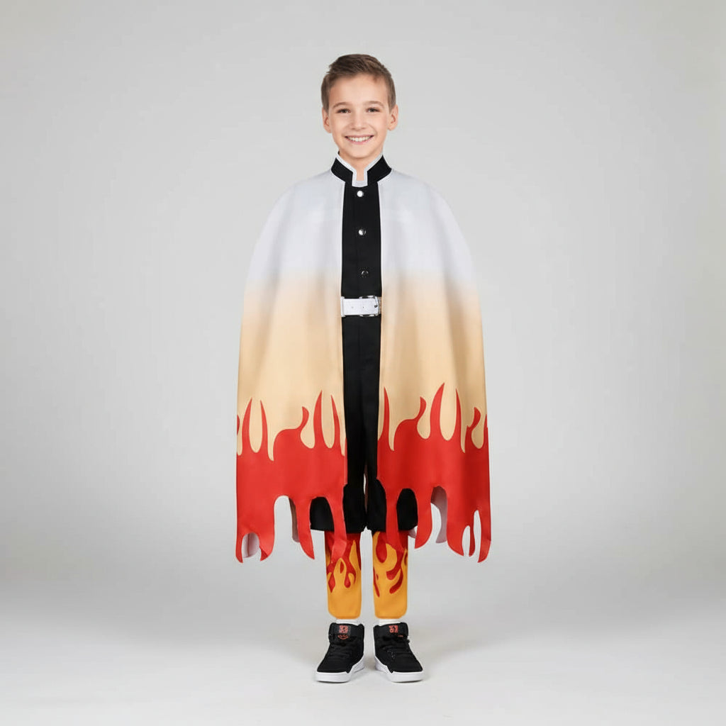Set de costum de cosplay kimono pentru copii — poliester ușor