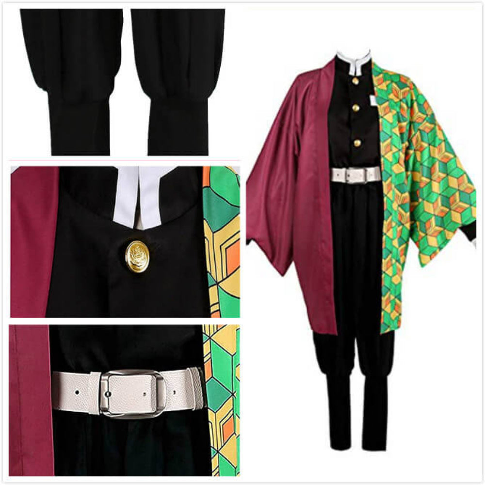 Set de costum de cosplay kimono pentru copii — poliester ușor