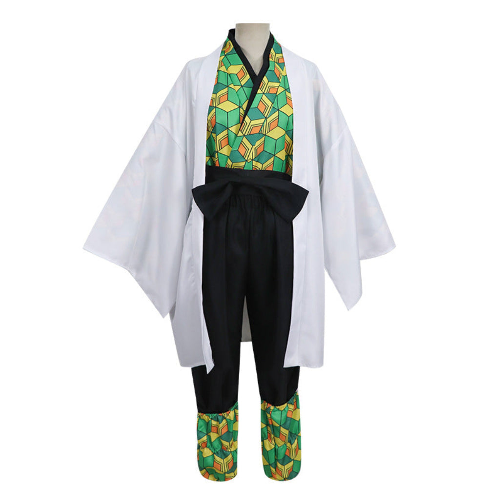 Set complet de costum cosplay din poliester, în stil kimono