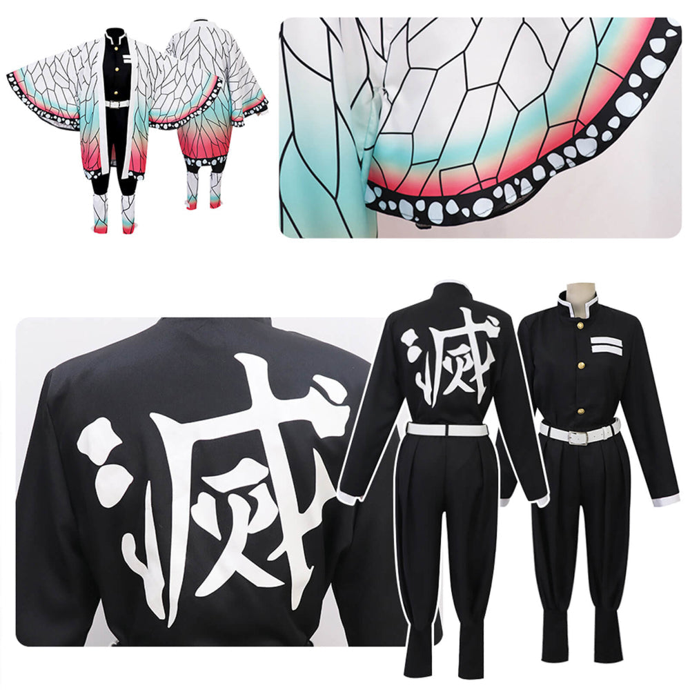 Set de costum de cosplay kimono pentru copii — poliester ușor
