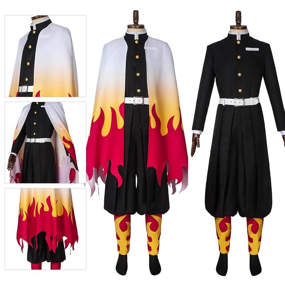 Set de costum de cosplay kimono pentru copii — poliester ușor