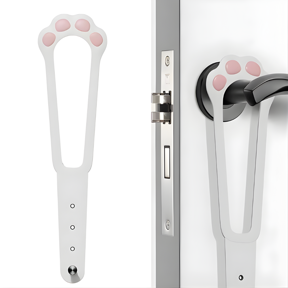 DoorWhisk Adjustable Cat Door Holders — 2-Pack, No-Drill Strap