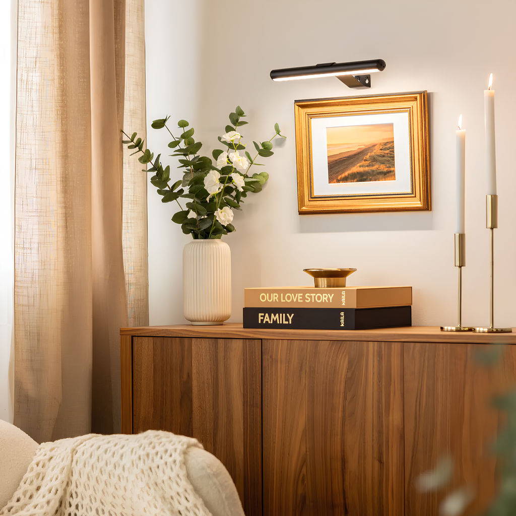 ArtGlow Wireless Wall Lamp — 3 Dimmable Colors, Remote Control