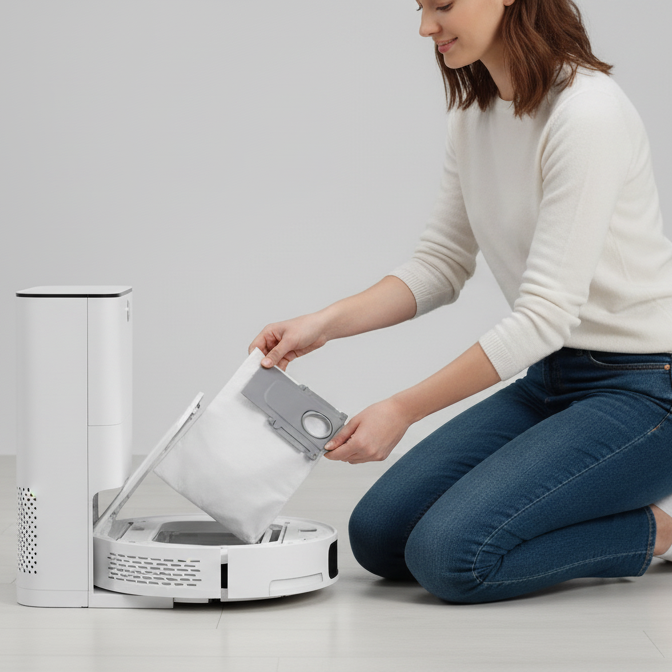 Reusable Washable Dust Bags for Robot Vacuum Docking Stations
