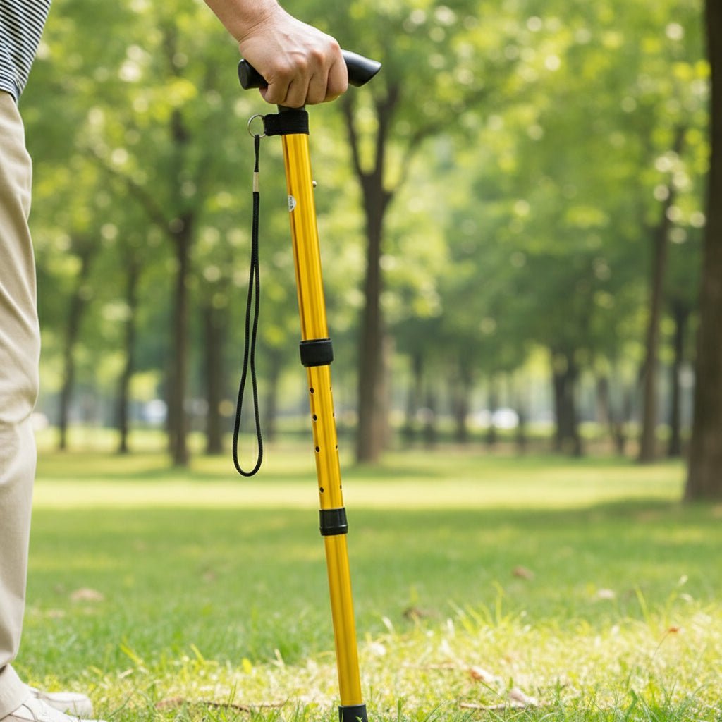 EaseWalker Lightweight Aluminum Walking Cane For Seniors With Ergonomic Joint Relief
