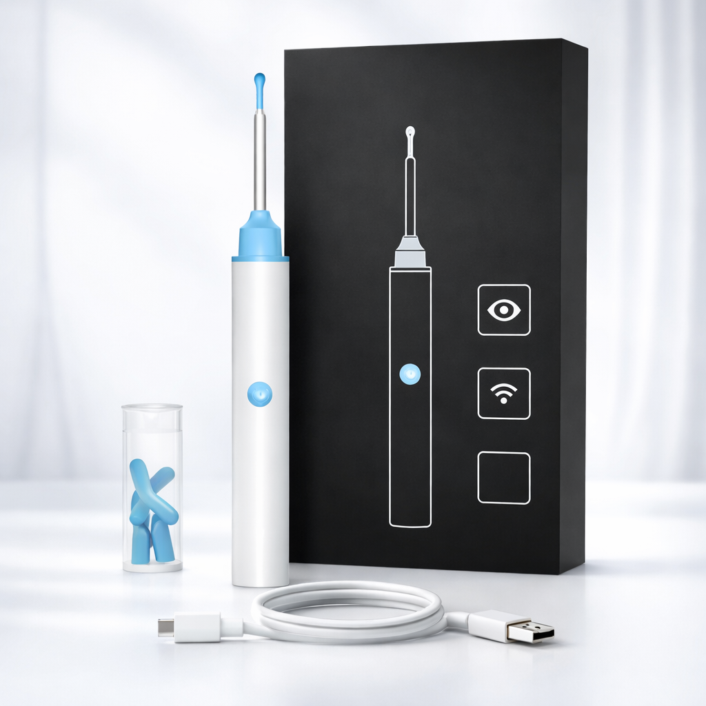 Removedor eléctrico de cerumen — diseño suave y preciso