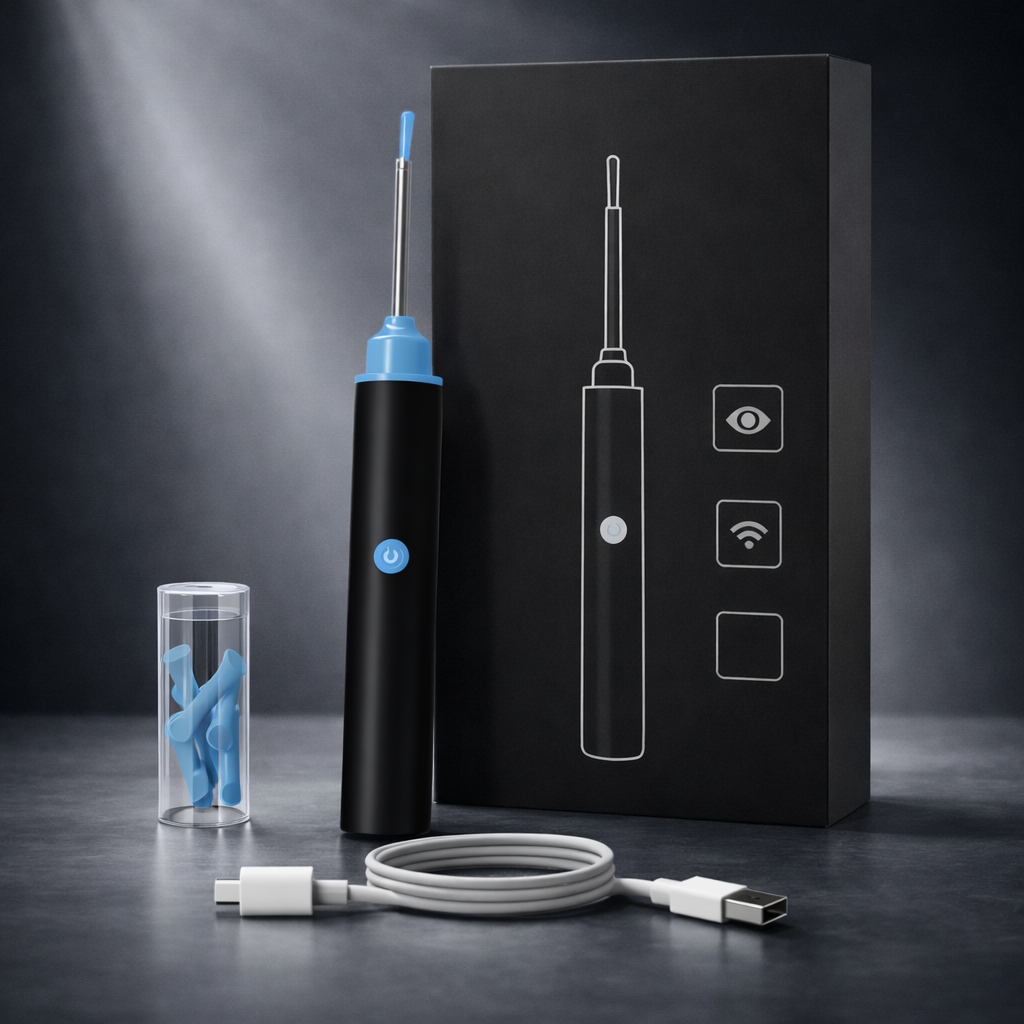 Removedor eléctrico de cerumen — diseño suave y preciso