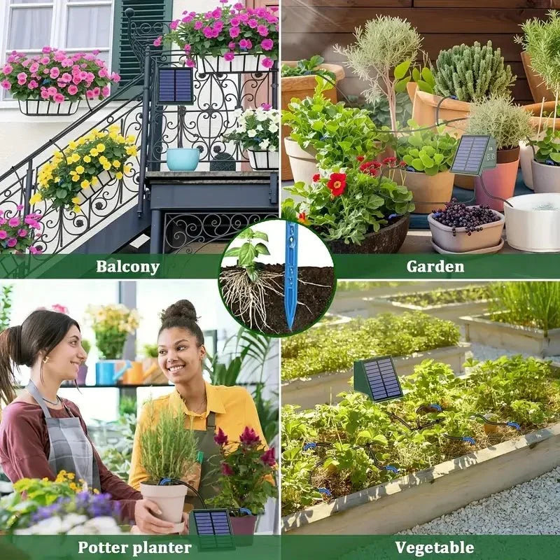 AquaPulse Smart Solar Powered Drip Irrigation System