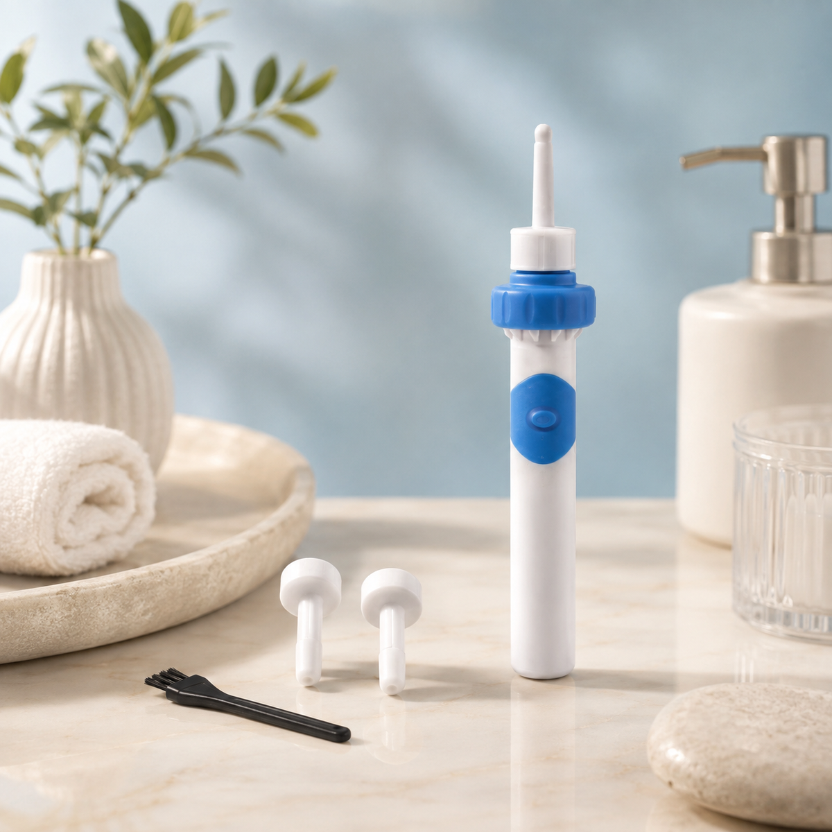 Dispozitiv de îndepărtare a cerumenului - aspirație delicată, design ergonomic, ușor de curățat
