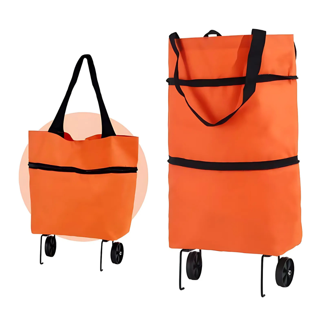 Shopping Cart | Collapsible Rolling Bag | Lightweight Carrier | Icone - Esilora