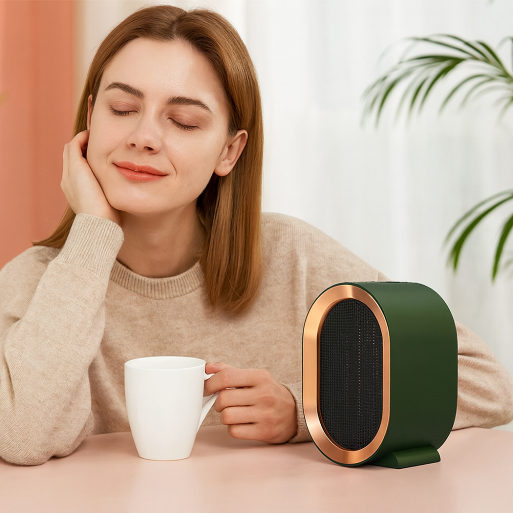 Miniîncălzitor electric compact — economisire de energie, funcționare silențioasă
