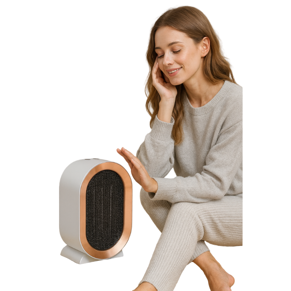 Miniîncălzitor electric compact — economisire de energie, funcționare silențioasă