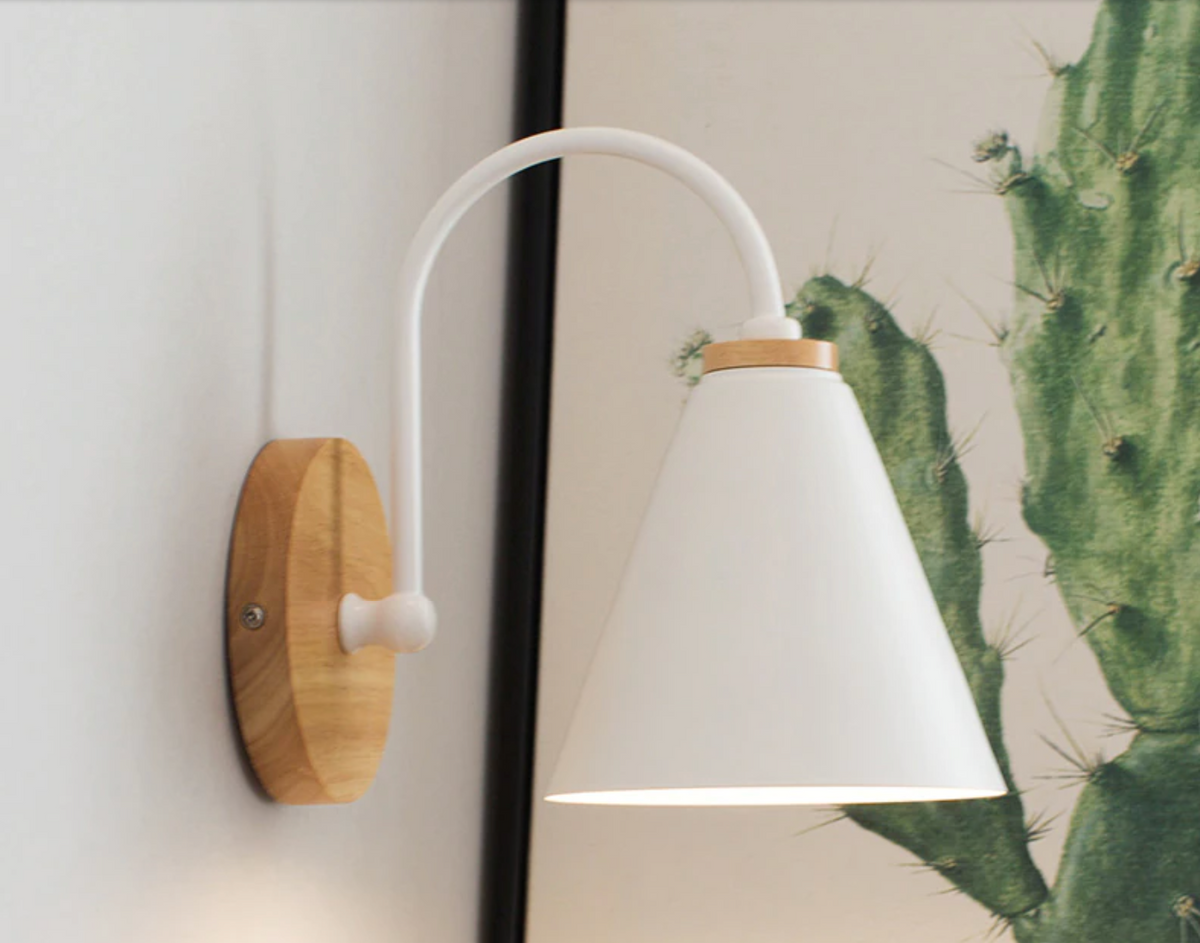 Ardello Arch Wall Lamp – Wood & Metal Modern Reading Light