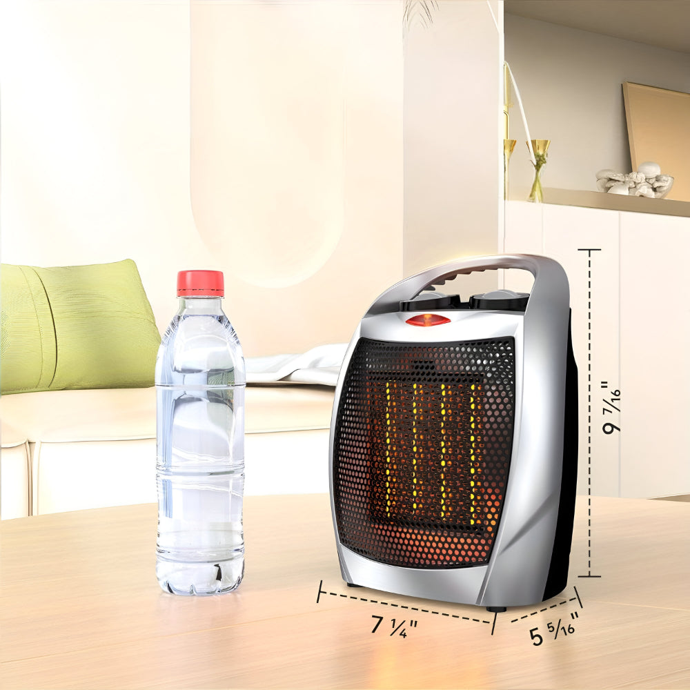 Aerotermă ceramică de 1500W - portabilă, eficientă energetic, încălzire rapidă, funcționare silențioasă
