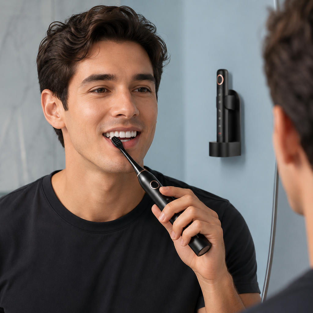 Cepillo de dientes eléctrico sónico — 6 modos, temporizador y carga rápida
