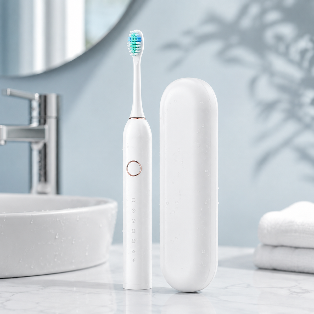 Cepillo de dientes eléctrico sónico — 6 modos, temporizador y carga rápida