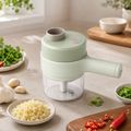 Tritatutto elettrico per verdure con contenitore — Controllo a un tocco