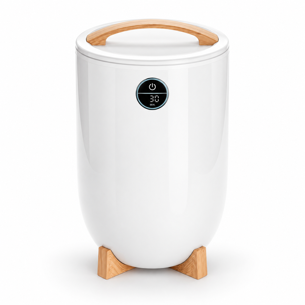 Electric Towel Warmer — Touchscreen Controls and Timer