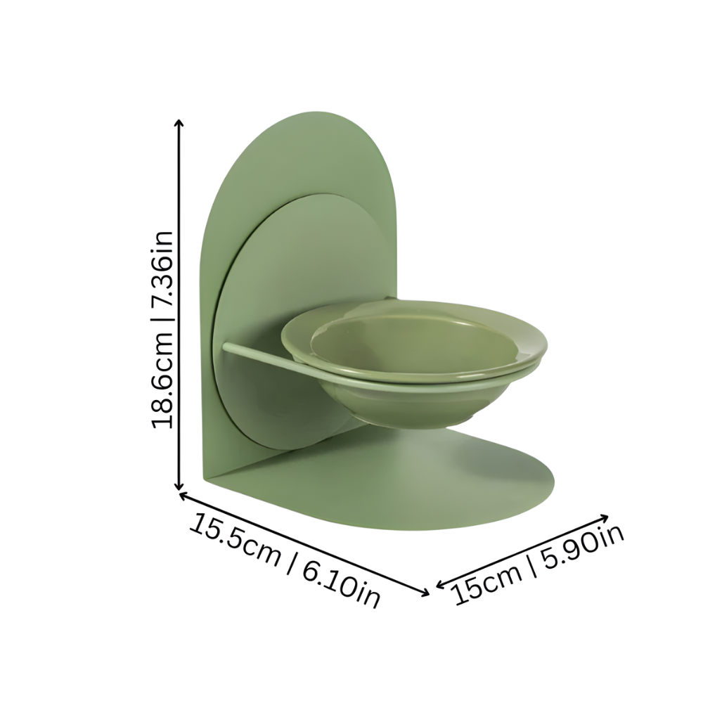 ElevoraBowl Raised Ceramic Dog Feeder — Stable Wide Bowl