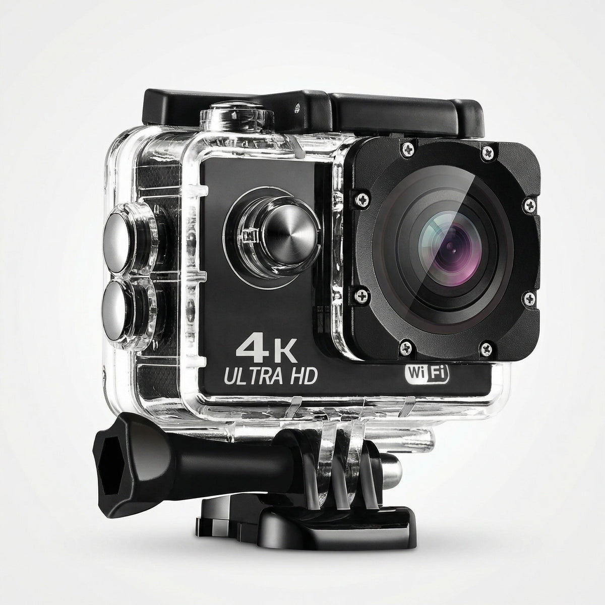 4K-actionkamera — 20MP-fotos, 60FPS-video, vandtæt ned til 30 m