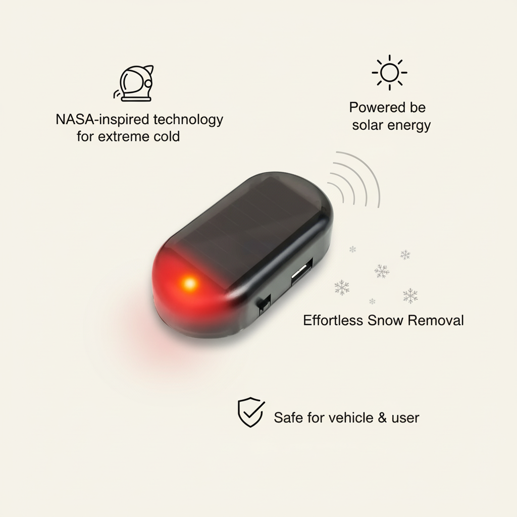 Solar-Powered Snow Clearing Tool with Electromagnetic Interference Technology - Esilora