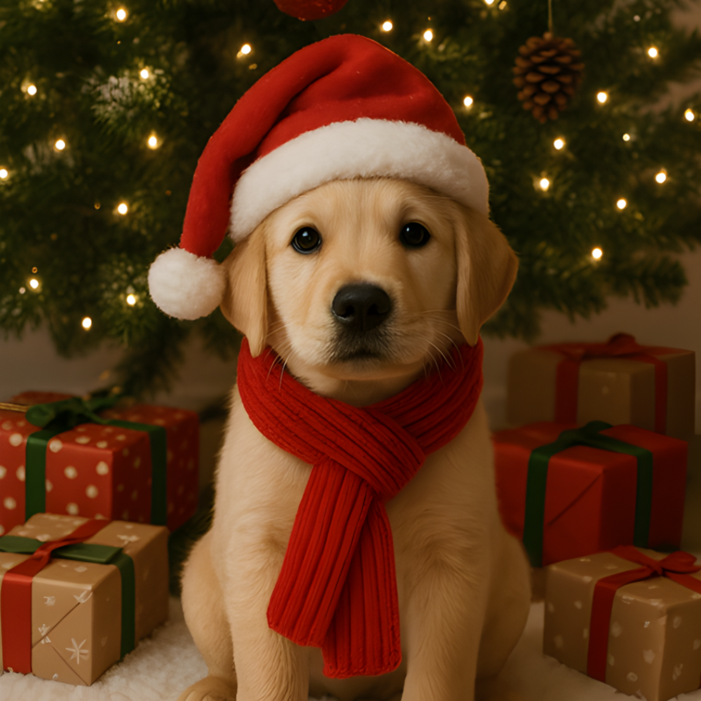 FestivePaws klasyczna czapka mikołajowa dla zwierząt — świąteczne nakrycie głowy w czerwono-białym kolorze